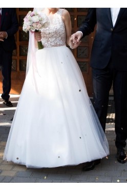 SPRZEDAM PIĘKNĄ SUKNIĘ ŚLUBNĄ