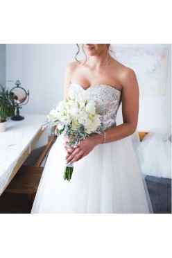 Suknia ślubna tiulowa księżniczka 36/38