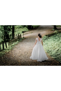 Suknia Ślubna - koronka, boho