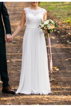 Delikatna suknia ślubna - Amy Love Bridal - Lillete -r.34