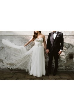 Jedwabna suknia Lillian West 36/S 165 cm + 8 cm