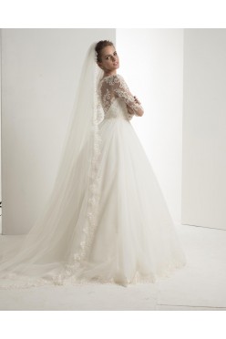 Bajeczna suknia koronkowa + welon gratis