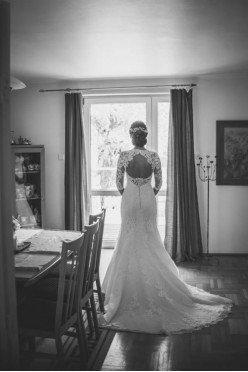 Suknia ślubna rybka