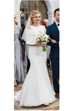 elegancka suknia ślubna 36/38 + etola + dodatki