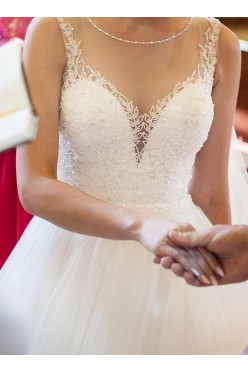 Sprzedam przepiękną suknię ślubną Justin Aleksander 8886