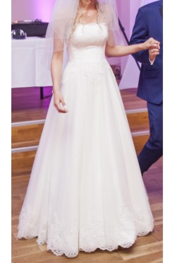 Piękna suknia ślubna Agnes Love Collection, rozmiar 36