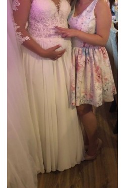 Ciążowa i nie tylko suknia ślubna, rozm. 38-42