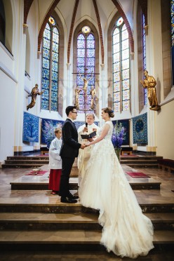 Tiulowa suknia ślubna white/nude || Nicole Milano NIAB17092