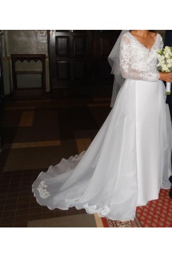 Suknia Ślubna dopasowany krój syrenka+ tren kolekcja 2018