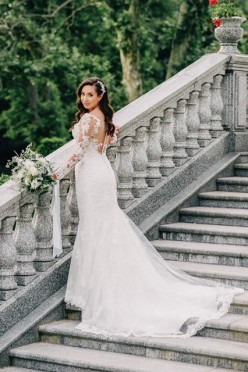 Suknia ślubna Justin Alexander z rękawkami