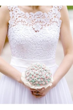 Suknia ślubna, zwiewna, romantyczna