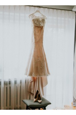 Sincerity by Justin Alexander, koronkowa suknia + bolerko