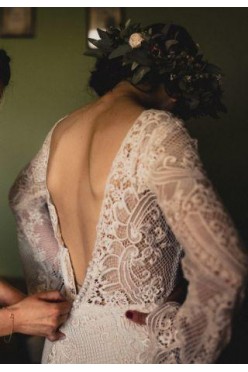 Suknia ślubna boho rustykalna