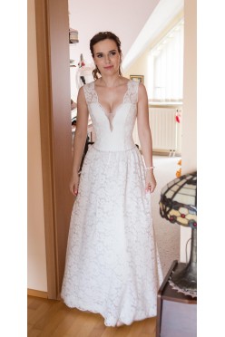 Suknia ślubna koronkowa 34/36