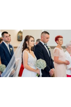 Sprzedam Przepiękną, Delikatną Suknię Ślubną