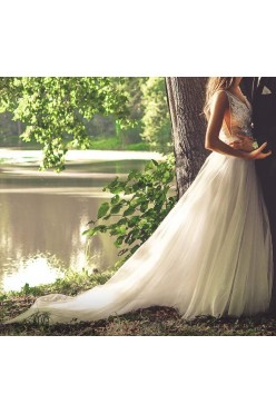 SUKNIA ŚLUBNA gabbiano MADONNA 36/38 z trenem 174+8cm