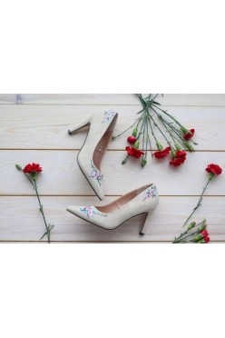 Ręcznie malowane buty, rozmiar 36