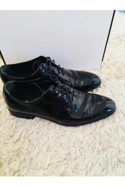 Buty czarne lakierowane Lancerto