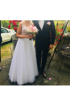 Przepiękna biała suknia ślubna Antonella, White Lady