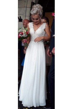 sprzedam muślinową suknię ślubną