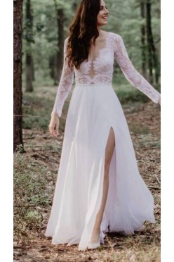 Zwiewna, lekka, piękna suknia ślubna.