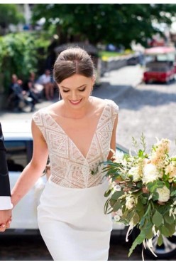 Elegancka suknia ślubna