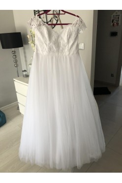 Suknia ślubna a’la hiszpanka , uszyta na miarę rozmiar 40-42