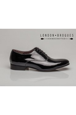 LAKIERKI London Brogues Baxter Black Patent