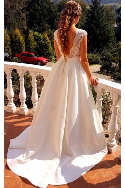 Suknia ślubna mikado XS/S