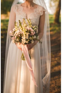 Rustykalna suknia od Julii Gastoł S 36 175 plus 7 cm obcas