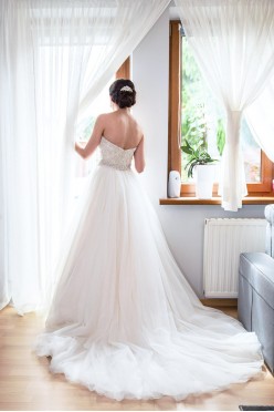 Piękna suknia ślubna Justin Alexander