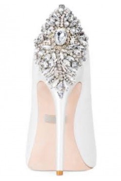 Buty platforma krzyształki Badgley Mischka Kiara ślub panna