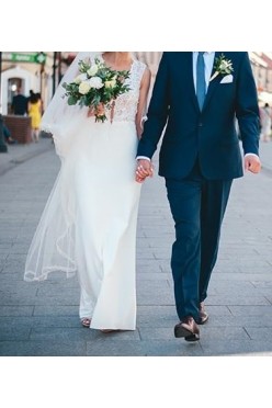 Suknia ślubna RITA- Mila Nova, rozm. 38 i welon katedralny