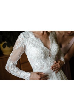 Suknia ślubna DIANA delikatna rustykalna