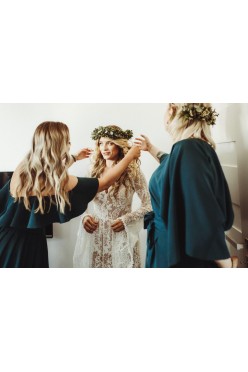 Sukienka boho z pracowni Marty Trojanowskiej