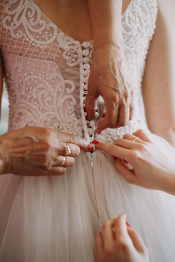 suknia ślubna 38/40 M/L z trenem księżniczka róż 30%ceny