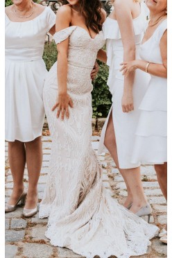 Suknia ślubna Laurelle, pudrowy róż, 167+5,5