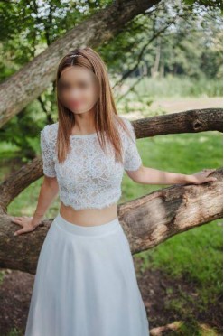 Suknia ślubna Crop Top jedyna taka!