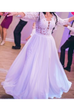 Zmysłowa suknia ślubna Charlotte firmy Pilar 2018