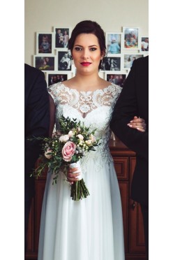 Sprzedam Suknię Ślubną szytą wSalonie Diana rozmiar 36-38