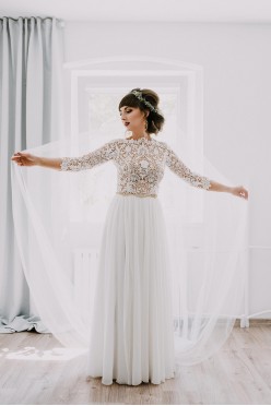 Suknia ślubna projektu Patrycji Pardyki