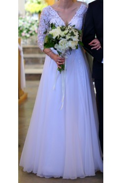 Przepiękna suknia ślubna 34/36