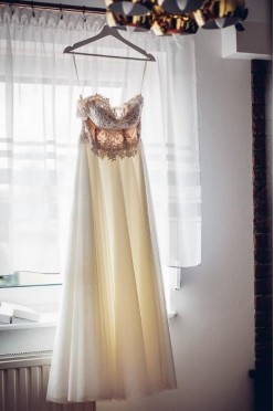 Suknia ślubna rustykalna piękna romantyczna