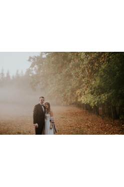 Suknia ślubna boho rustykalna rozm.36