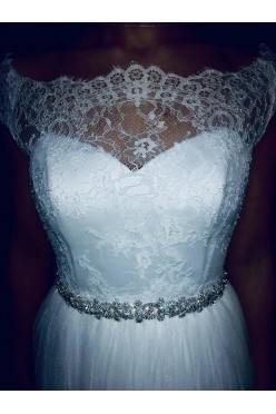 Śnieżnobiała Suknia Ślubna NABLA Model Petee&Mercedes