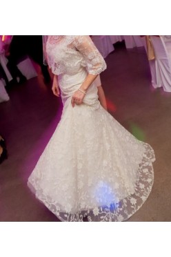 Koronkowa suknia écru, Viola Piekut, r. 38