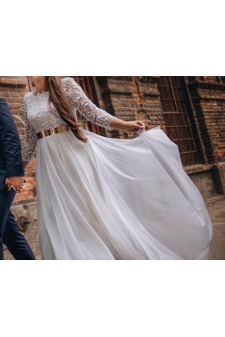 Piękna prosta suknia ślubna rozmiar 40