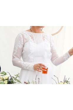 Piękna Biała suknia Boho Iwona Kutnik Atelier