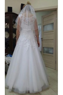 Suknia Gala biala r.38