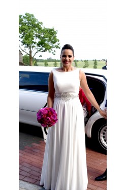 Suknia ślubna JUSTIN Alexander 8733 - Ivory - rozm. 38